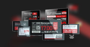 Etiquetas eletrónicas no retalho: várias etiquetas eletrónicas de várias dimensões