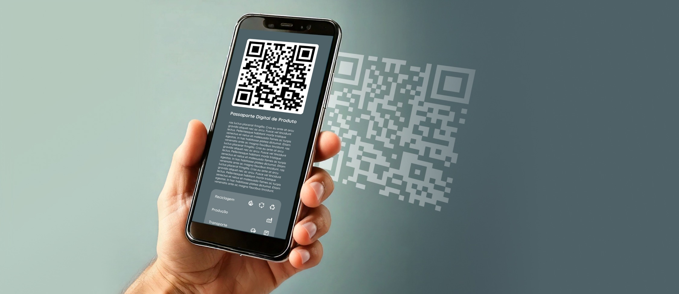 Imagem de QR Code em telemóvel