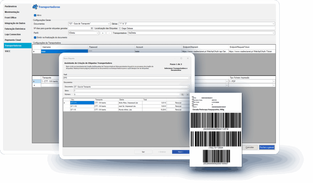 SmartShip Carriers Interface