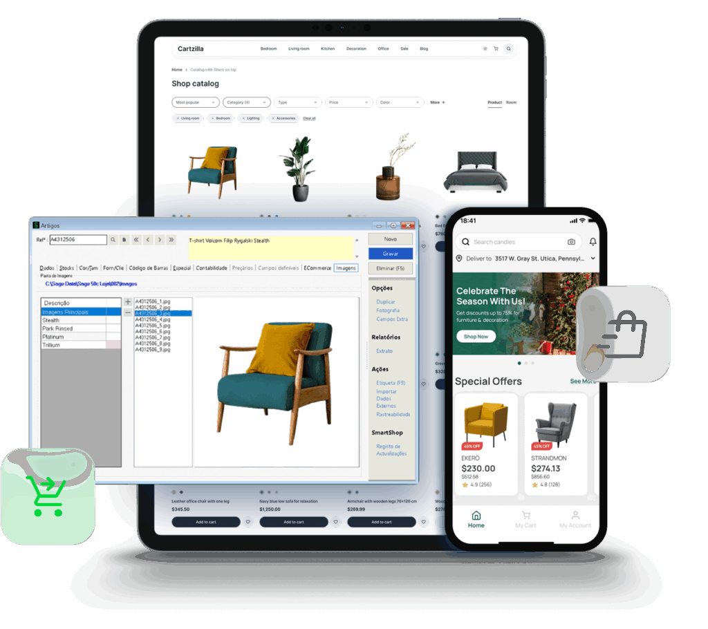 SmartShop conector de lojas online com Sage50