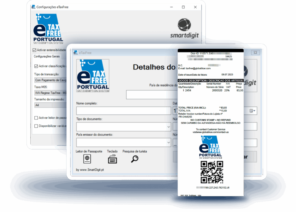 SmartTaxFree Interface